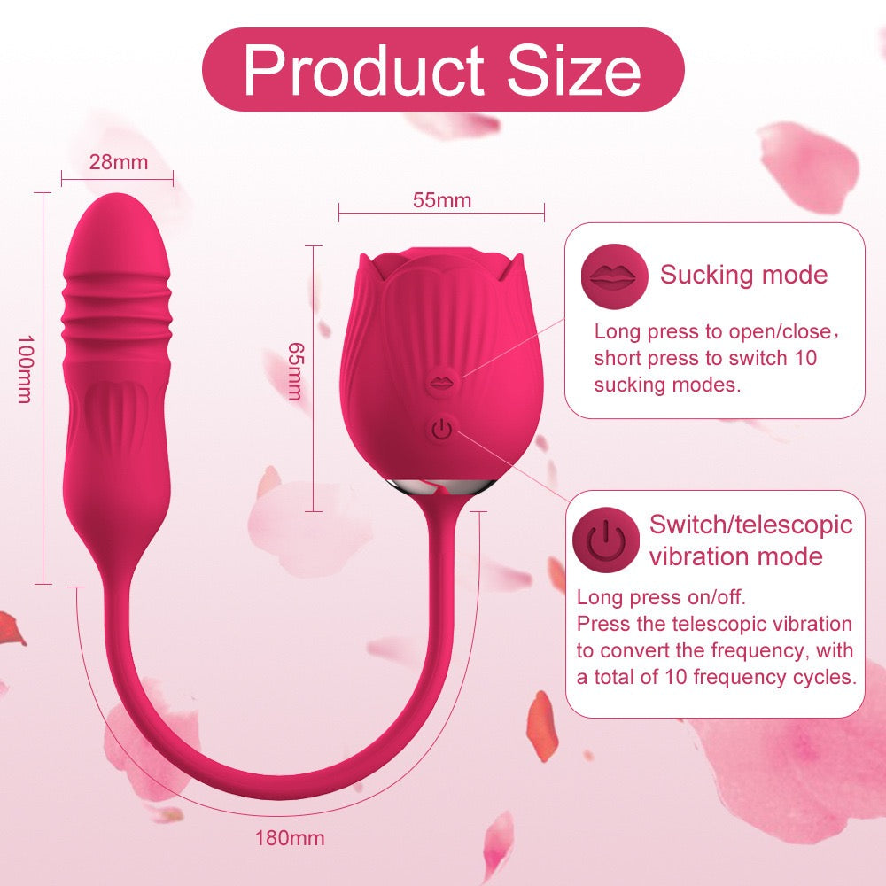 Naughty Rose double headed squirter vibrator
