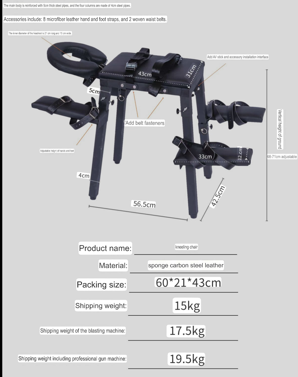 BDSM Restraint Bench