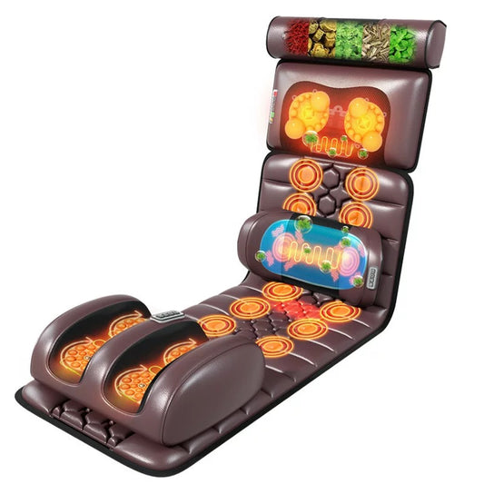 Newly upgraded full Body cervical & lumbar Massage  cushion with hot compress & Detachable