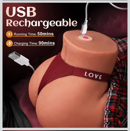 Synch Ai App  controlled vibrating Sex Doll soft Realistic masturbar