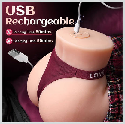 Synch Ai App  controlled vibrating Sex Doll soft Realistic masturbar