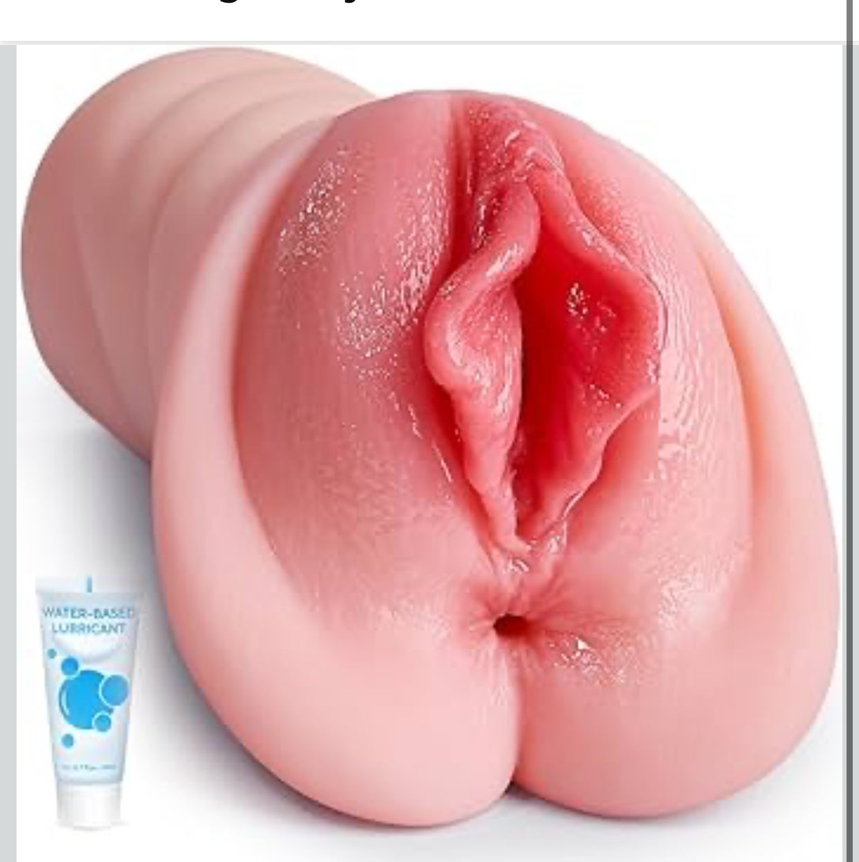 Realistic Pussy, tight Anus Thick Labia Masturbators Sex Toy with 5D Deep Vagina.